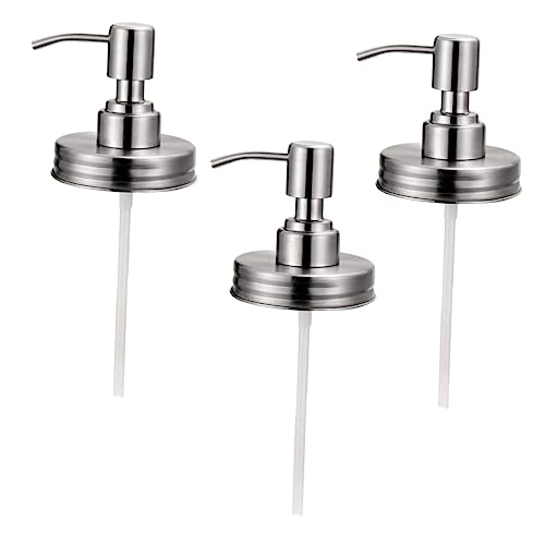 SOLUSTRE 3Pcs Pump Head Replacement for Lotion Bottles Liquid Dispenser Accessory for Shampoo Soap and Bath Easy Installation and Use
