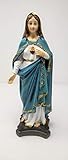 Handbemalt JRose Collections HG-19053 Dekofigur Maria, Kunstharz, 29 cm hoch