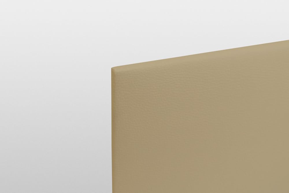 WIN REST Cabecero Venus Imbottitura Comfort Letti di Fascia Alta, Struttura in Legno, Rivestimento in Ecopelle, Schiuma, Beige, 170x60cm (Cama 150/160)