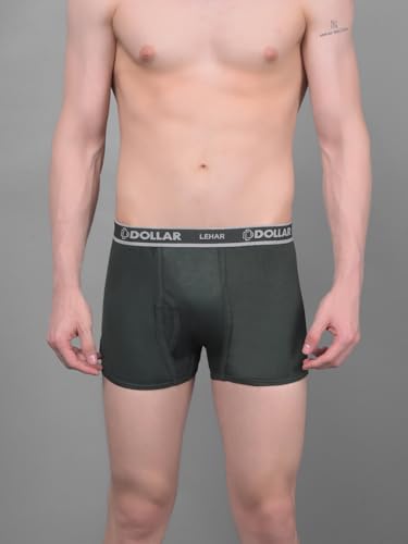 Image of Dollar Lehar Mens Combed Cotton Trunk - Actual Colour May Vary