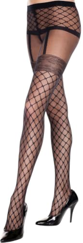 Image of ToBeInStyle Women's Faux Thigh High Opaque Print Nylon Tights