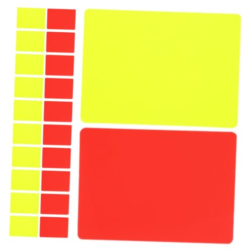 Tarjetas de árbitro para fútbol Toyvian roja y amarilla miniatura 1