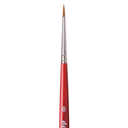 Image of da Vinci Watercolor Series 5580 Size 0 Round - CosmoTop Spin Multi-Diameter Synthetic - Holds More Water Than Any Other Synthetic - Made in Germany