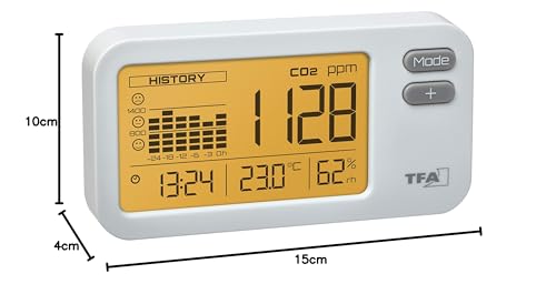 AIRCO2NTROL Coach CO2 Monitor medidor de calidad del aire interior con sensor de temperatura 6