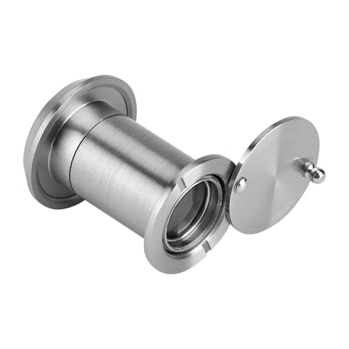 Mirilla para puerta de seguridad para el hogar con visor gran angular plateado 4