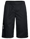 VAUDE Regenshorts Men's Drop Shorts, wasserdicht, Winddicht und atmungsaktiv, leicht und klein verpackbar, Black Uni, L