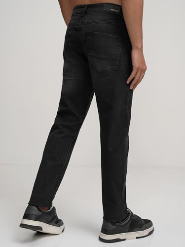 Image of Highlander Men Men's Straight Fit Jeans | Mid Rise | Stretchable | Designed for Comfort & Ease of Movement| Jeans for Man