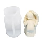 Moldes de yeso de silicona para tartas de fondant de mano para niños, yesos manuales, adornos de velas, molde de manualidades, regalos a mano, moldes de velas de silicona para hacer velas