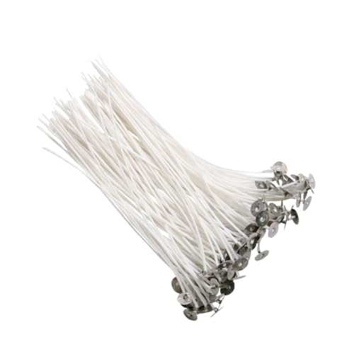 200 mechas para velas con base y soporte de algodón