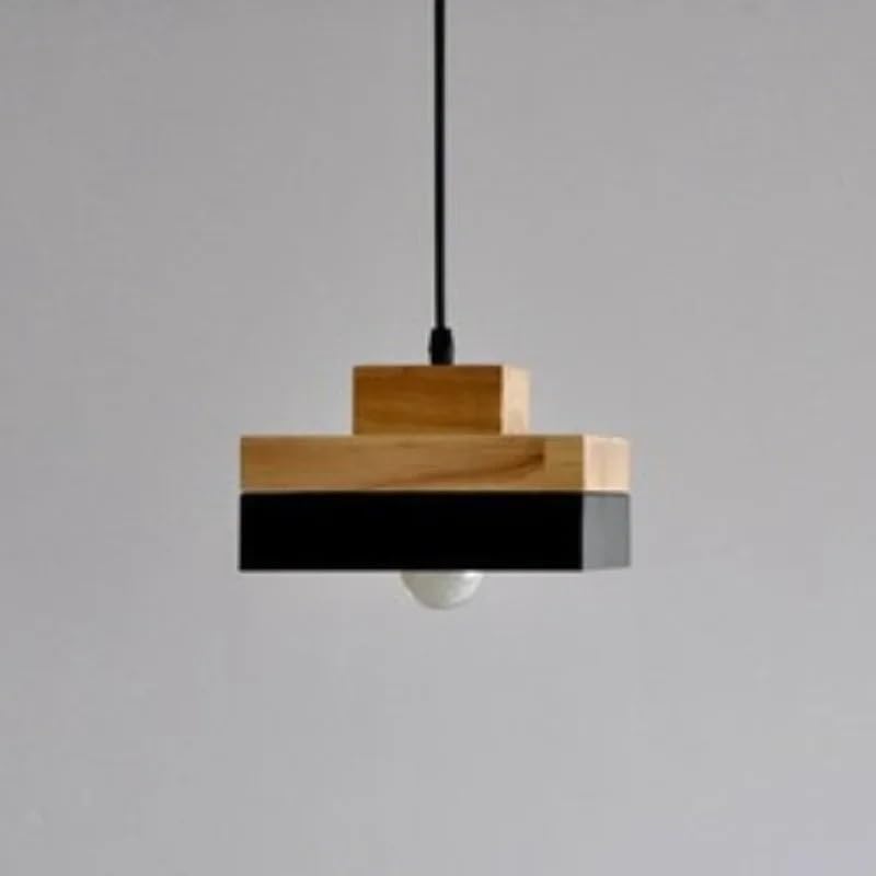 Lampe suspendue en bois pour salle à manger moderne et lumineuse