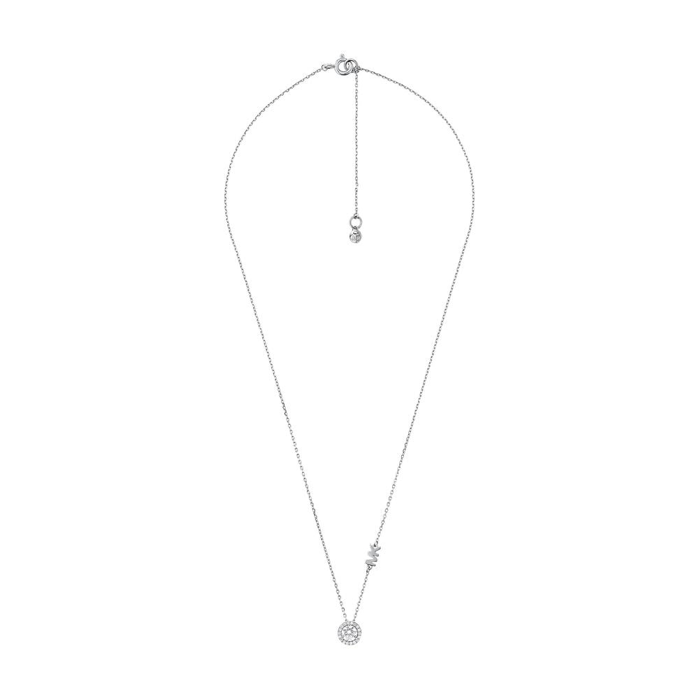 Women's Michael Kors Sterling Silver Cubiz Zirconia Pendant