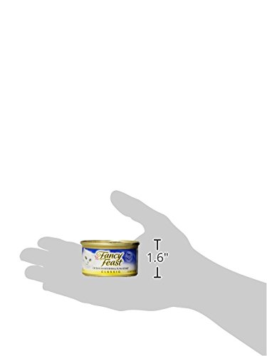 Image of Fancy Feast Gourmet Wet Cat Food, Ocean Whitefish and Tuna Feast, 3 Oz Can (Pack of 2)