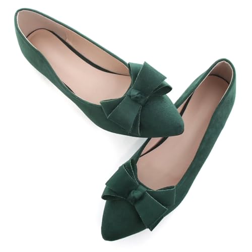 Image of SAILING LU Women's Bow-Knot Pointed Toe Ballet Flats