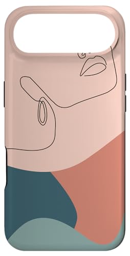 Aesthetic Minimalistic Drawing Female face Abstract line Art Case for