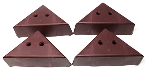 Eckbeine aus Kunststoff, dreieckig, 7,6 cm, Braun Cover