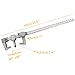 Teinfice Thickened Aluminum Sliding Beam Anchor, Adjustable Protection Steel Beam Walker, Fall Protection for 2 3/4