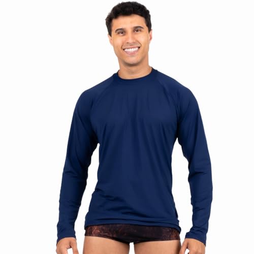 Camisa Térmica Masculina Segunda Pele Praia Surf Proteção Uv Tamanho:XGG;Cores:Azul Marinho