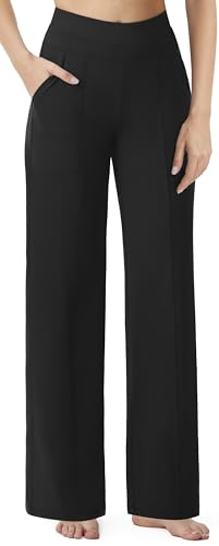 AFITNE Womens Wide Leg Pants High Waisted Business Casual Pants 29