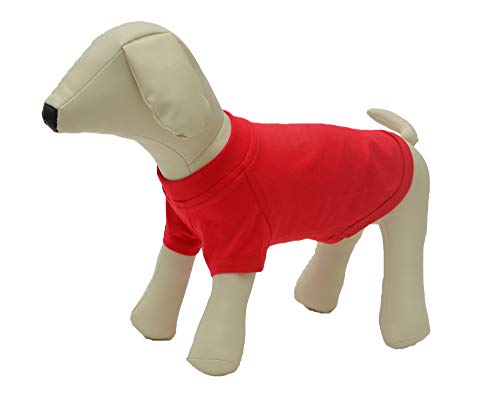 Lovelonglong 2019 Pet Clothing Dog Costumes Basic Blank T-Shirt Tee Shirts For Small Dogs Red M #TOP27