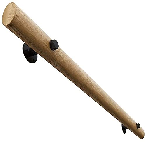Main courante pour escaliers et marches intérieures et extérieures en bois