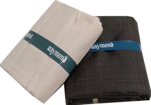 Image of Raymond Premium Unstitched Formal Shirt Fabric, Cotton Blend Stripes, 150 x 150 cm, Regular Fit, Professional Wear Collection