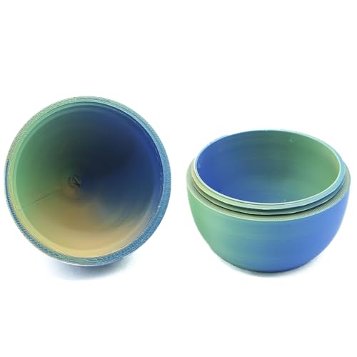 Image of Matte Tri Color Green Blue Orange PLA 1.75mm 1kg 600mm /s 3D Print Filament | Matte finish Tri Green Blue Orange Coextrusion Hide layer Rapid color change High Speed 1kg spool 2.2lbs for Bambu Creality