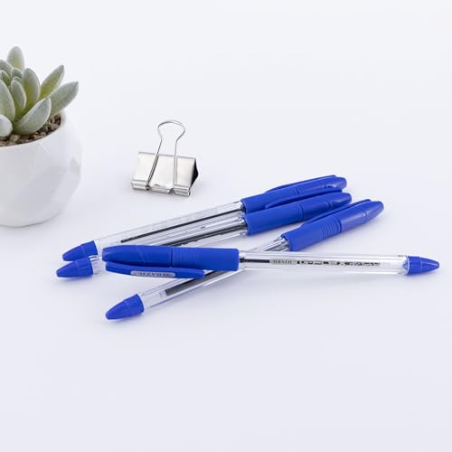 Bolígrafo BAZIC Oil Gel Azul 0.7 mm 4 unidades miniatura 6