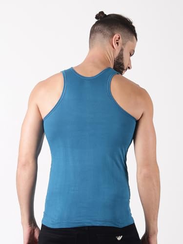 Image of Dollar Lehar Men Combed Cotton Round Neck Vest -Colour May Vary
