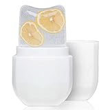 PASNOWFU Upgrade Ice Cube Face Roller, Facial & Eyes and Neck, Brighten Skin & Enhance Your Natural Glow, Facial Treatment to Tighten & Tone Skin & De-Puff The Eye Area, Cryotherapy for Face (White)