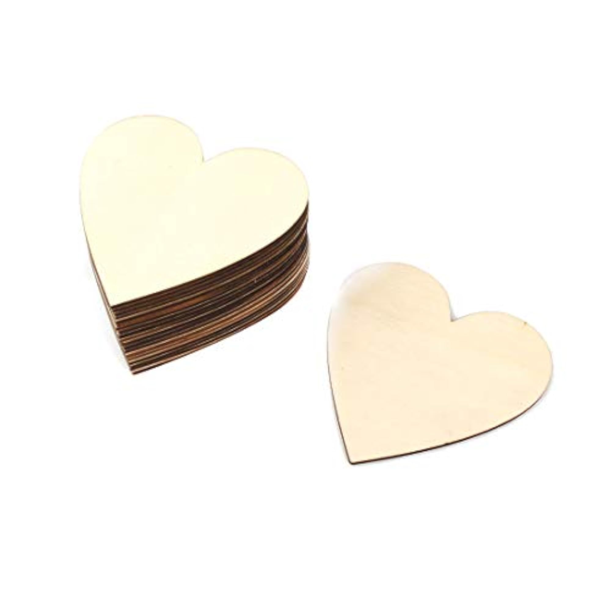 Wooden Love Heart Shaped Wedding DIY Craft