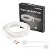 FRANKEVER Super Flat Speaker Wires/Cables,Self Adhesive Speaker Cables, 2 Pure Copper Conductors, DIY Audio Cable,23 Gauge AWG, 0.63 inch wide x 25 ft. long, With 2 Connectors