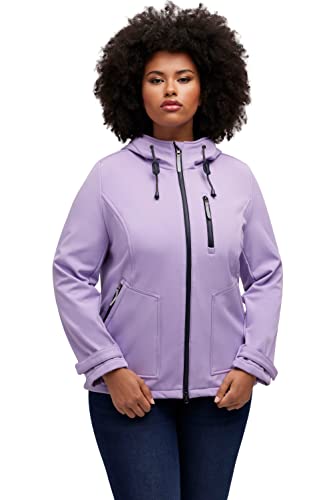 Ulla Popken, Damen, große Größen, Softshelljacke, wasserabweisend,...