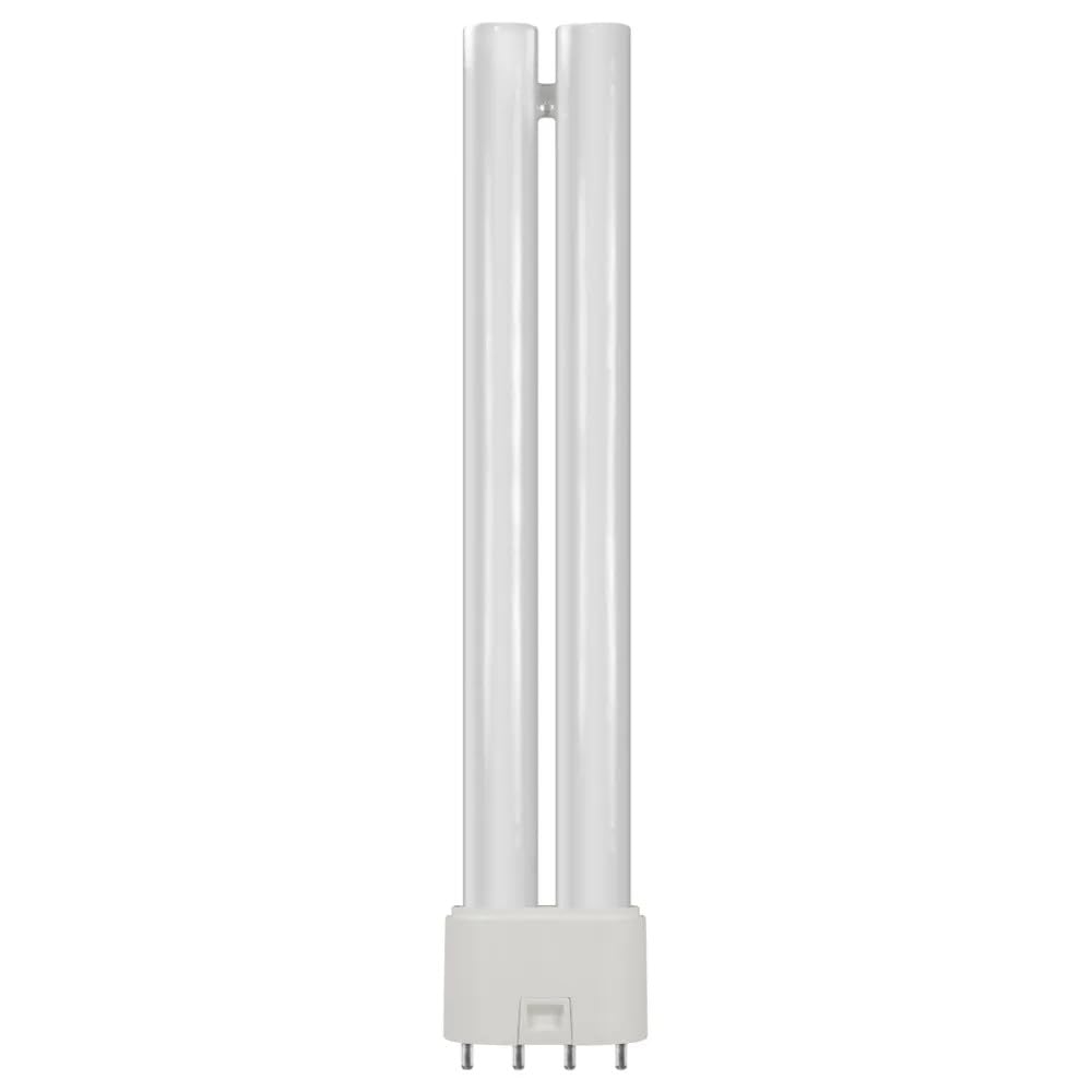Crompton Lamps LED PLL 8W 2G11 Single Turn L-Type Direct to Mains (18W Equivalent) 3000K Warm White Opal 950lm 4-Pin Light Bulb