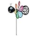 In the Breeze Baby Bug Butterfly Wind Spinner - Silk Screened Details - Fun Spinner for your Flower Pot's, Garden and Yard