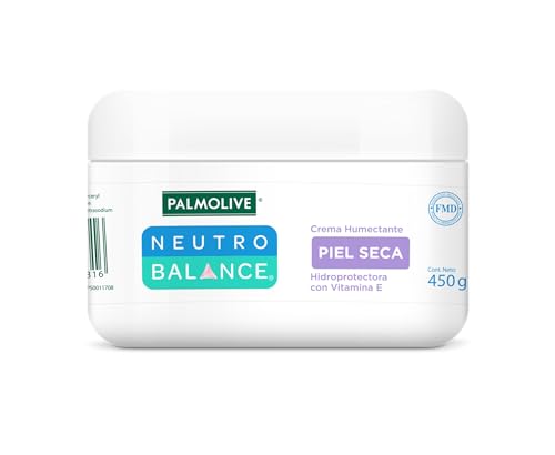 Palmolive Crema Humectante Neutro Balance para Piel Seca 450 g. Fórmula con Vitamina E que es Suave para la Piel. Humecta Diariamente y Restaura tu Balance