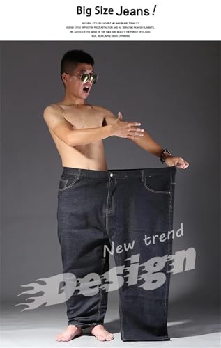 Men's Stretch Jeans Oversize Mens Elastic Stretch Denim Trousers Male Jean Pants2