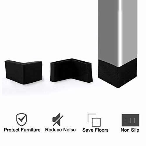 Almohadillas para patas de muebles Sourcingmap de PVC, pack de 8 unidades protectoras 6