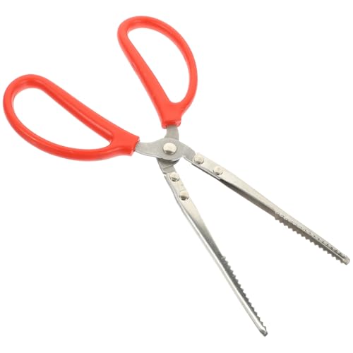 Cabilock - Cabilock 27cm Seafood Crab Tong Multi-Function Stainless Steel Clip Anti-Slip Clamp for Cooking and Beach Use