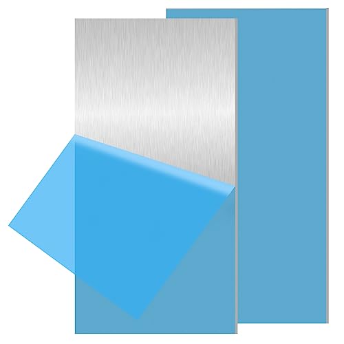 Tynulox 2PCS 6061 Aluminum Sheet Metal 1/4' x 6' x 12', Aluminum...