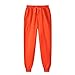 Casual Pants for Women Sweatpants for Women with Pockets Plus Size Joggers Trendy Fall Fashion Drawstring Baggy Sweat Pants Winter Clothes 2025 Orange 5X