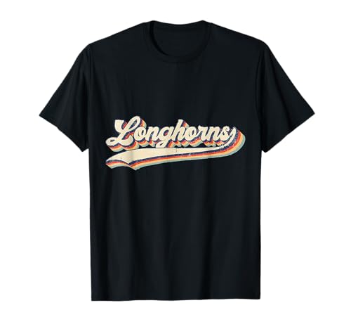 Longhorns Sports Name Vintage Retro for Men Women Boy Girl T-Shirt