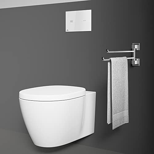 Porte serviette Ideal Standard IOM Square chic double barre chromée - 5
