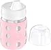 Lifefactory 8-Ounce Stainless-Steel Vacuum-Insulated Wide-Neck Baby Bottle with Hard Sippy, Desert Rose (LS2221WDR4)