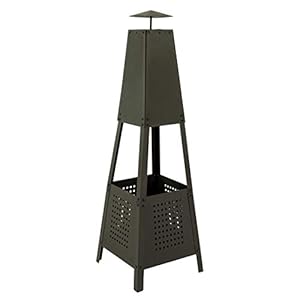 MaxxGarden – Piramide tuinhaard met open haard om te ontspannen – weerbestendig terrasvuur – buitenhaard voor terras…