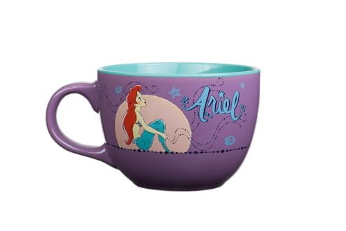 Silver Buffalo Disney Princess Little Mermaid Ariel Moonlight Ceramic Soup Mug, 24 Ounces Silver Buffalo Disney Princess Little Mermaid Ariel Moonlight Ceramic Soup Mug, 24 Ounces