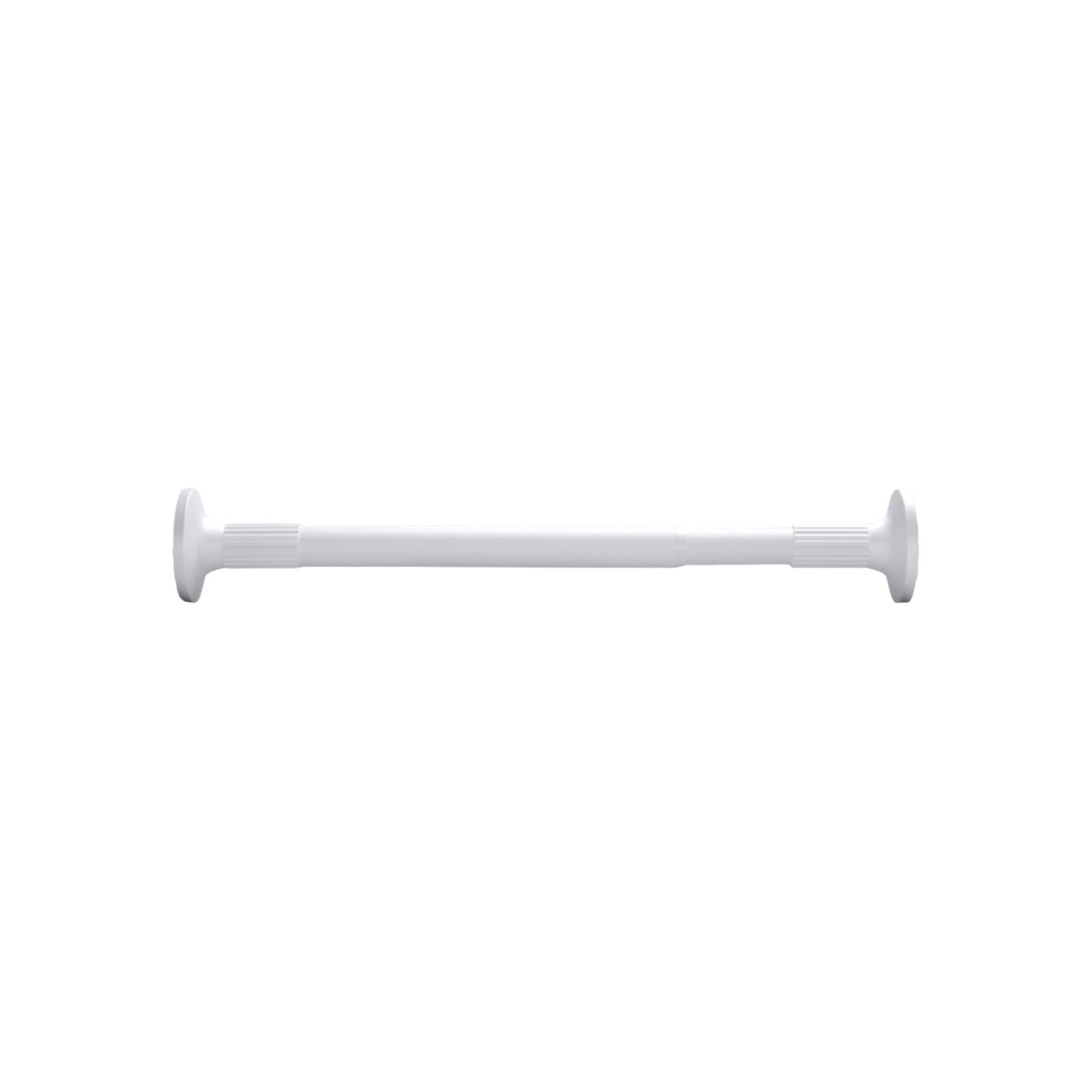 Adjustable Stainless Steel Shower Curtain Rod Telescopic Sturdy Easy To Install Wardrobe Hanging Pole No Drilling Required stable(Wei�,126-170cm)