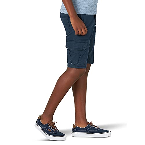 Wrangler Boys Premium Stretch Cargo Shorts With Adjustable Waist (Total Eclipse Navy, 4) #TOP3