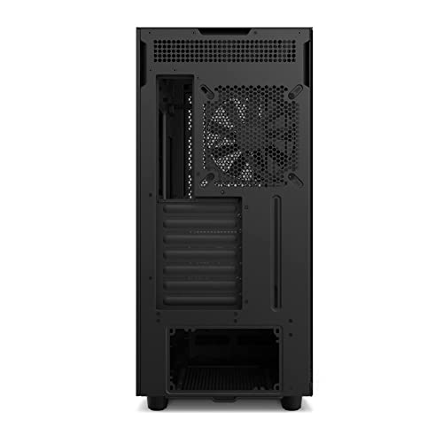 NZXT H7 Flow ATX Mid-Tower Computer Case/Gaming Cabinet - Black | Support - Mini-ITX, Micro-ATX, ATX, and EATX (Up to 272mm) | Pre-Installed 2 x 120 mm Fans - CM-H71FB-01