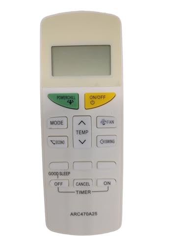 Image of AMAZOR Ac Remote- Model 132A ARC470A25 Compatible with Daikin Ac Remote Original | Suitable for 1 | 1.2 | 1.3 | 1.5 | 1.8 | 2 | 2.2 | 2.5 | 3 Ton Split and Window Air Conditioner
