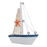 Generisch Holz Segelbootmodell Dekoration Filigran Handgefertigt Wohnraumdeko für Feier und Geburtstag